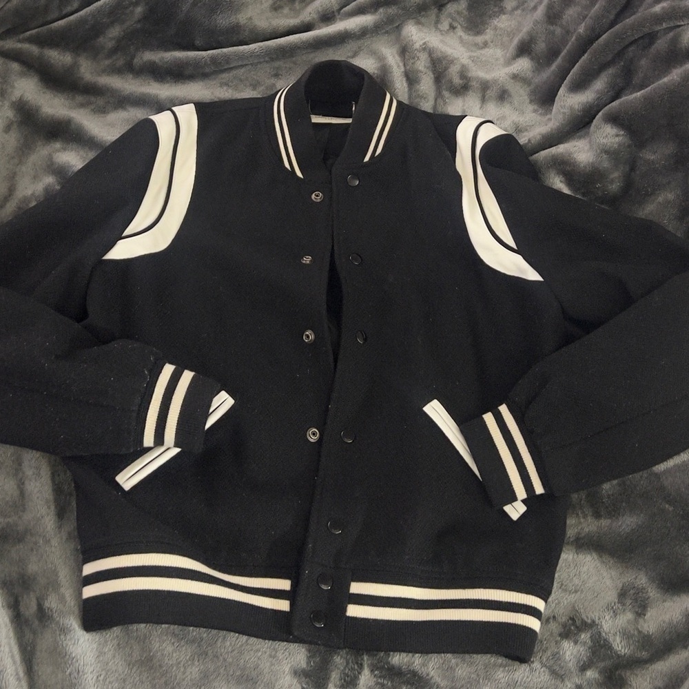Saint Laurent teddy varsity jacket - Picture 4 of 8